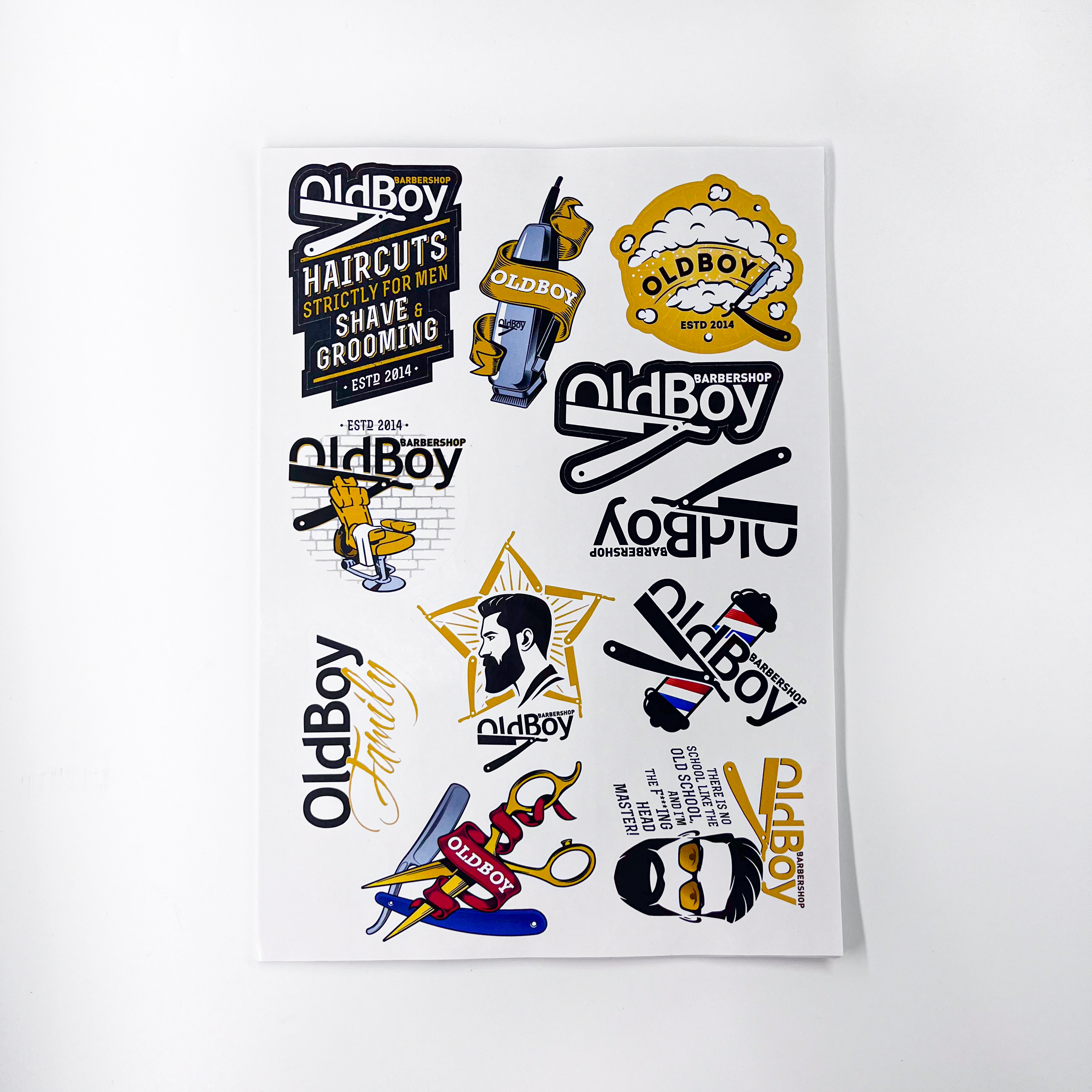 Стикерпаки для барбершопа OldBoy