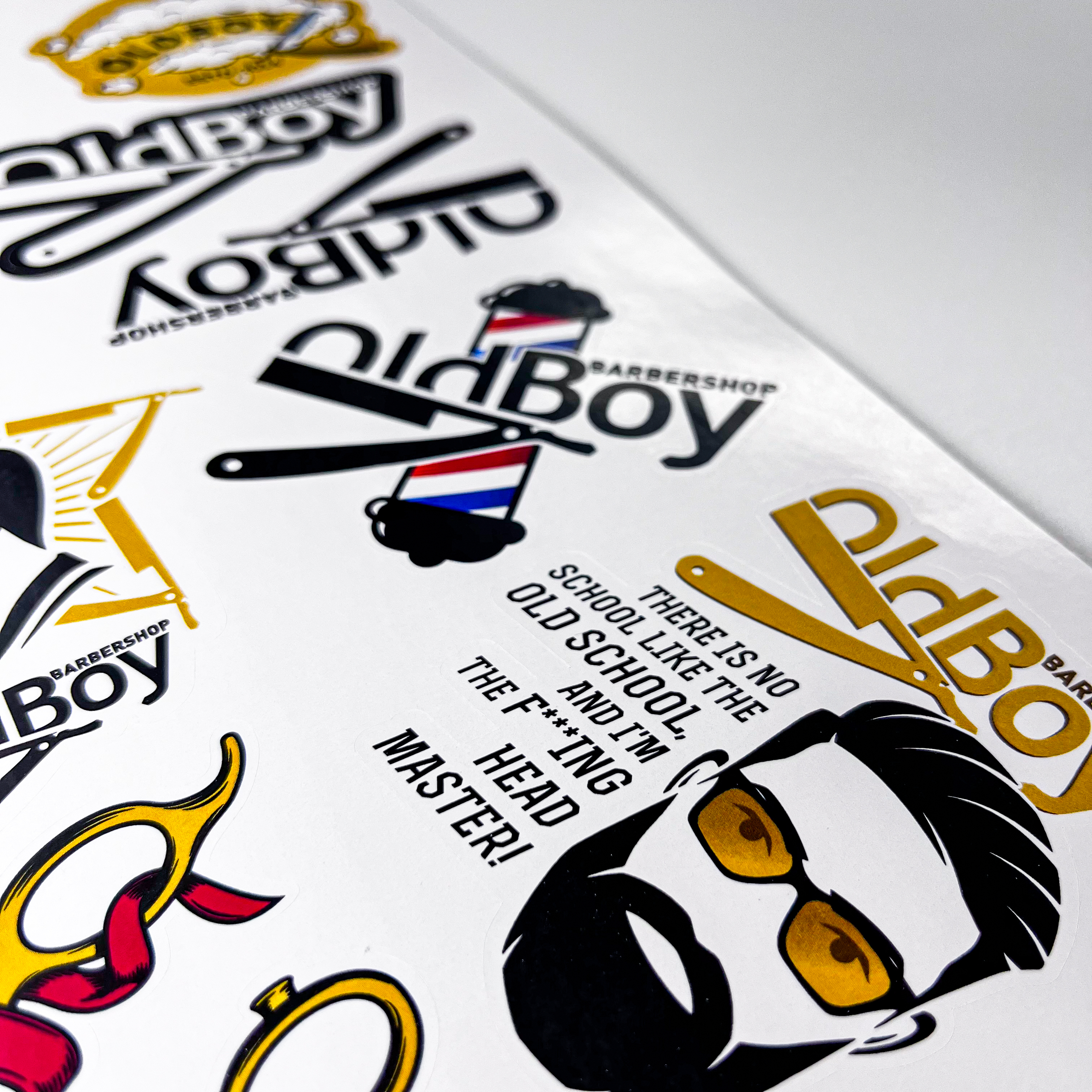 Стикерпаки для барбершопа OldBoy